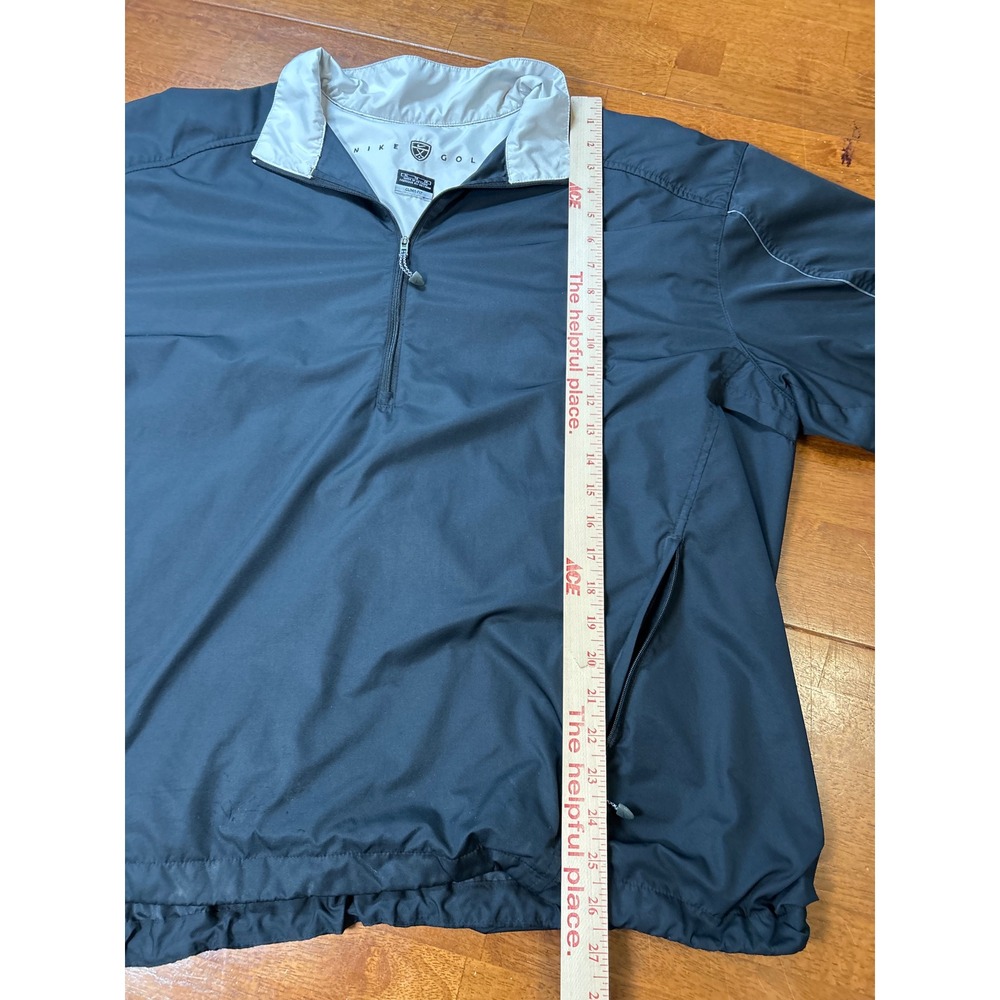 Nike Golf Pullover Mens XL Black Clima-Fit 1/4 Zip Windbreaker Jacket - Picture 5 of 9
